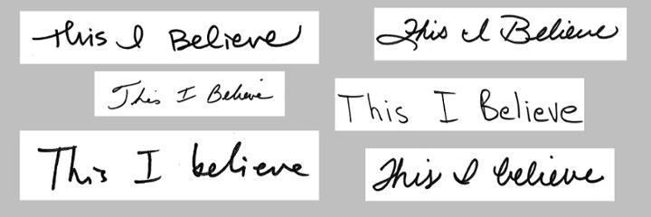 this i believe essays