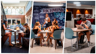 library renovation collage