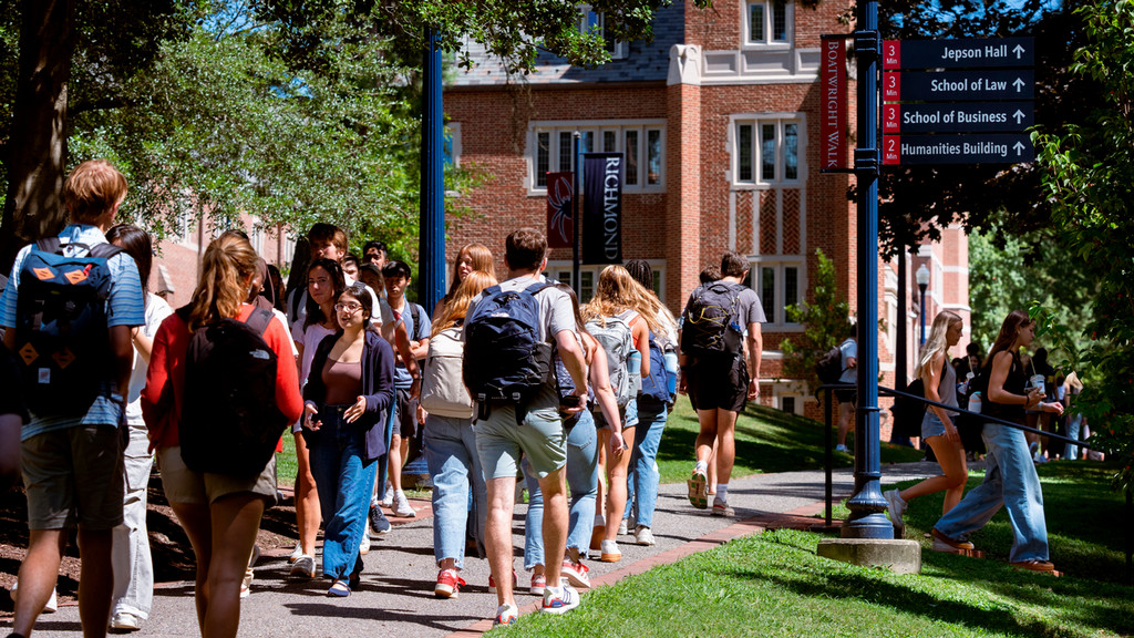 Students on campus