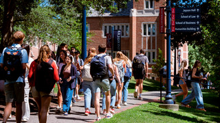 Students on campus