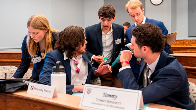 University of Richmond students compete in the 2025 VFIC Ethics Bowl