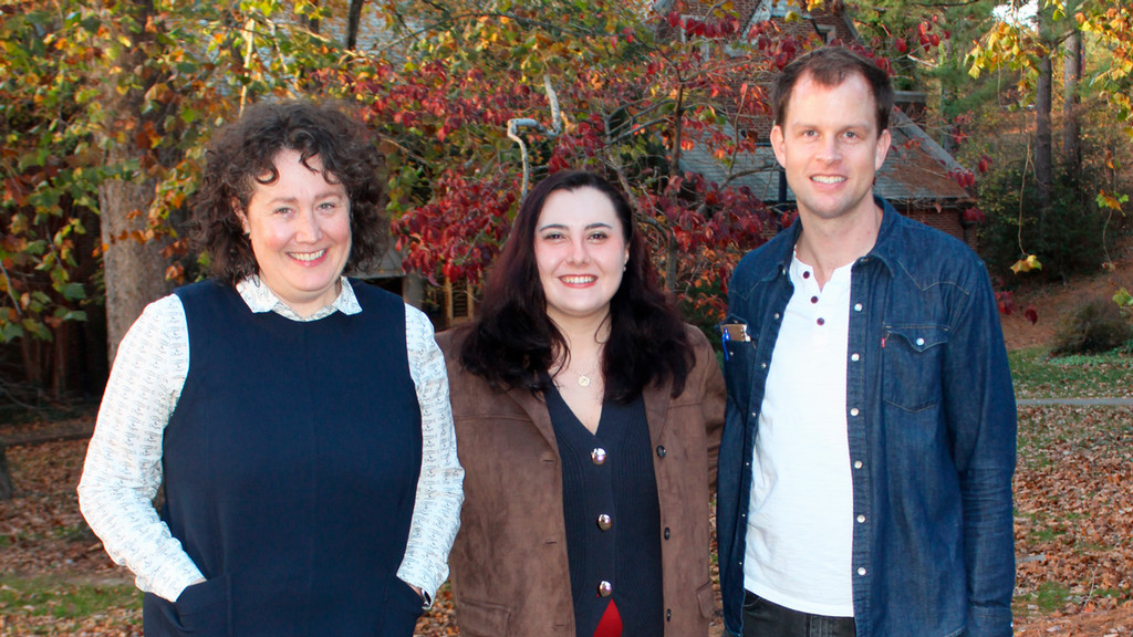Jepson alums Lauren Fitzgerald, Caroline McNamara, and Dillon Krause visited campus in November.