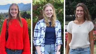 Photos of Lizzie Camp, Sydney Hass, and Lexi Brown