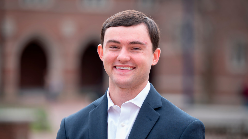 Headshot of CJ Blastos in Stern Plaza