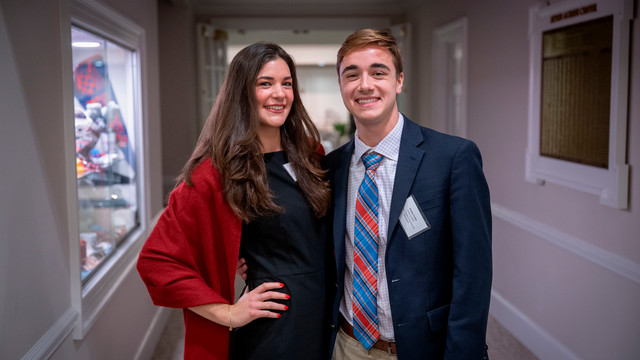 Jepson Student Government Association co-presidents Mackenzie Proukou and James Conley