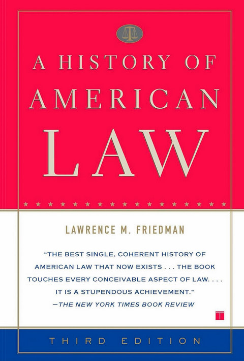The book cover for A History of American Law by Lawrence Friedman