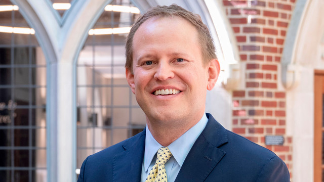 A headshot of Law Dean Jacob Rooksby.
