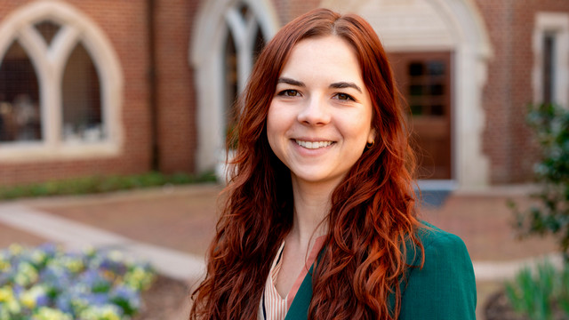 A headshot of Shelbie Hampton, L’26.
