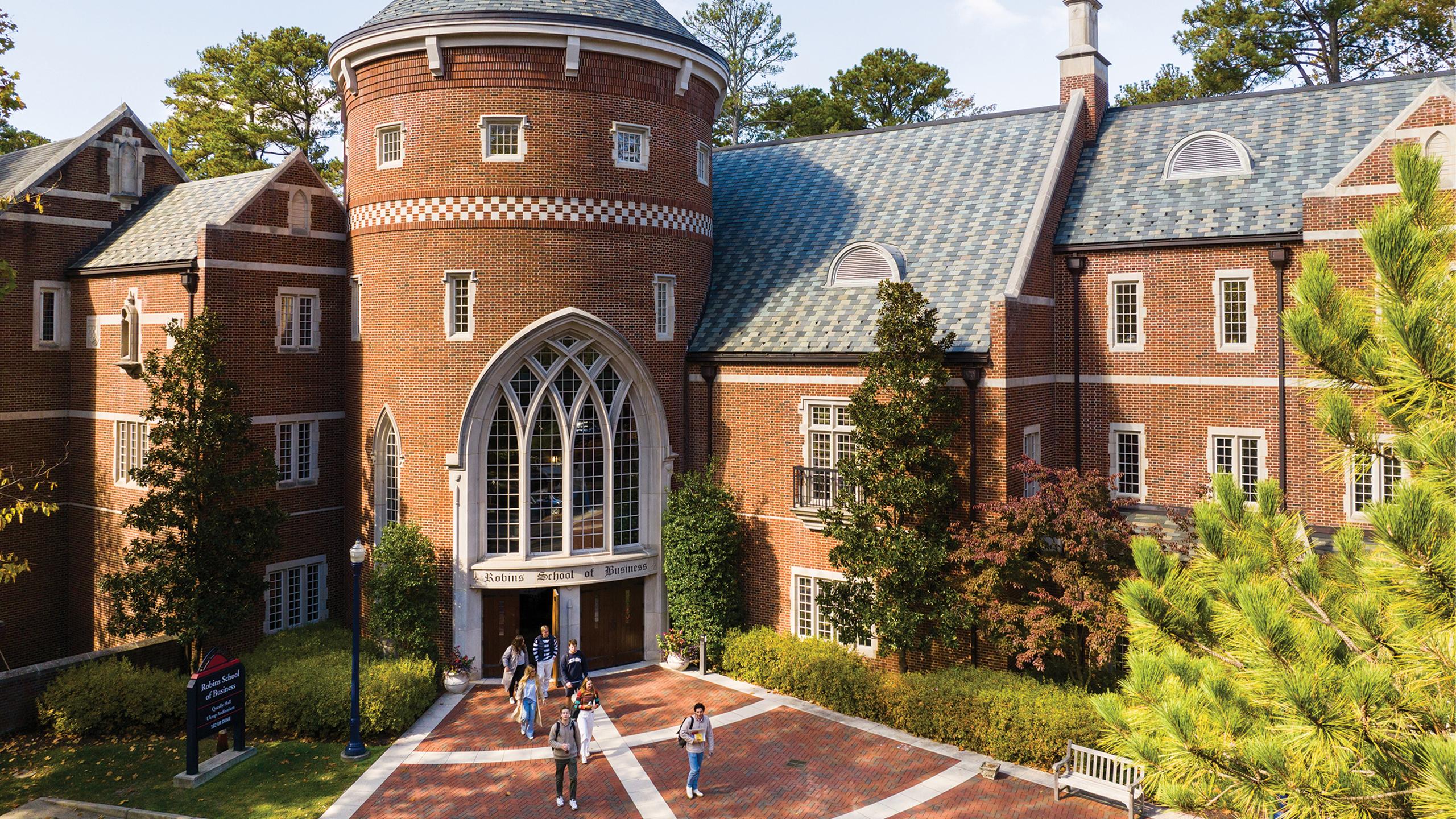 Exterior of the Robins School of Business