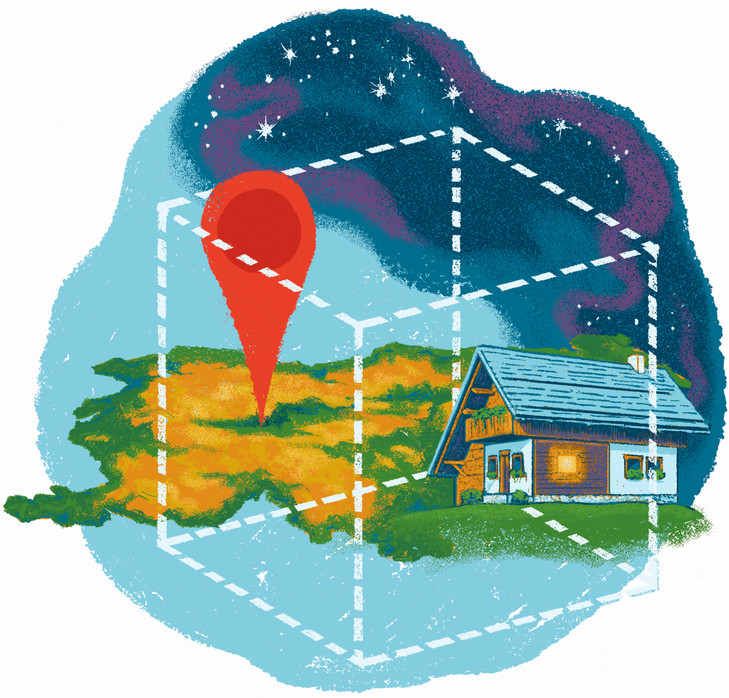 An illustration depicting the various conceptions of the Slovenian word 