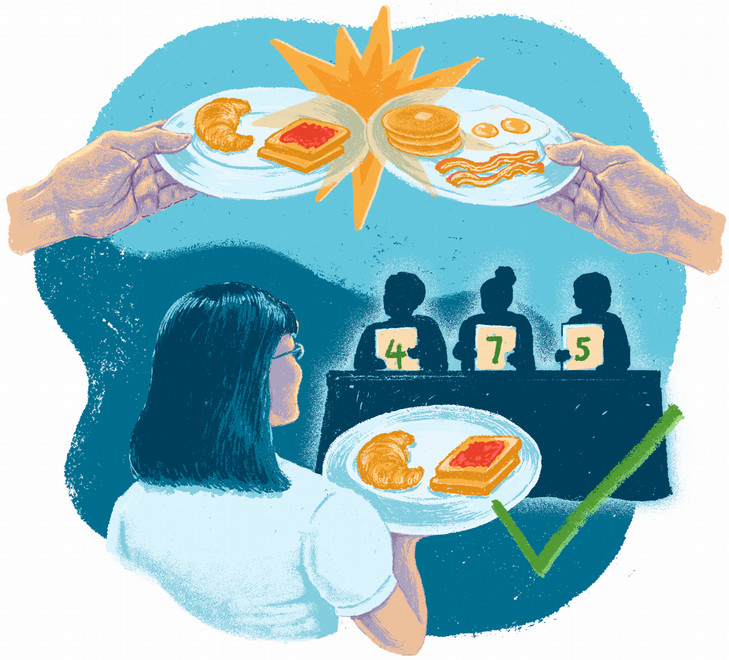 An illustration depicting two potential ways of translating 