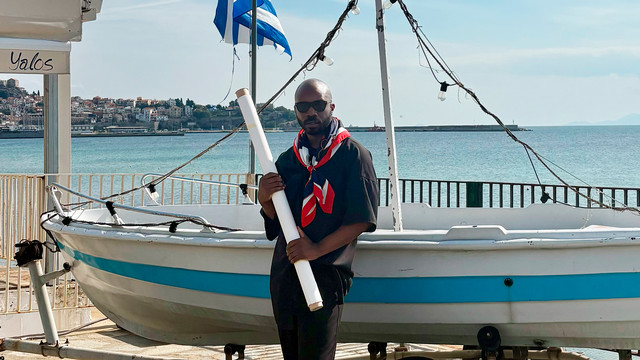 Kadeem Alphanso Fyffe, ’13, in Kavala, Greece