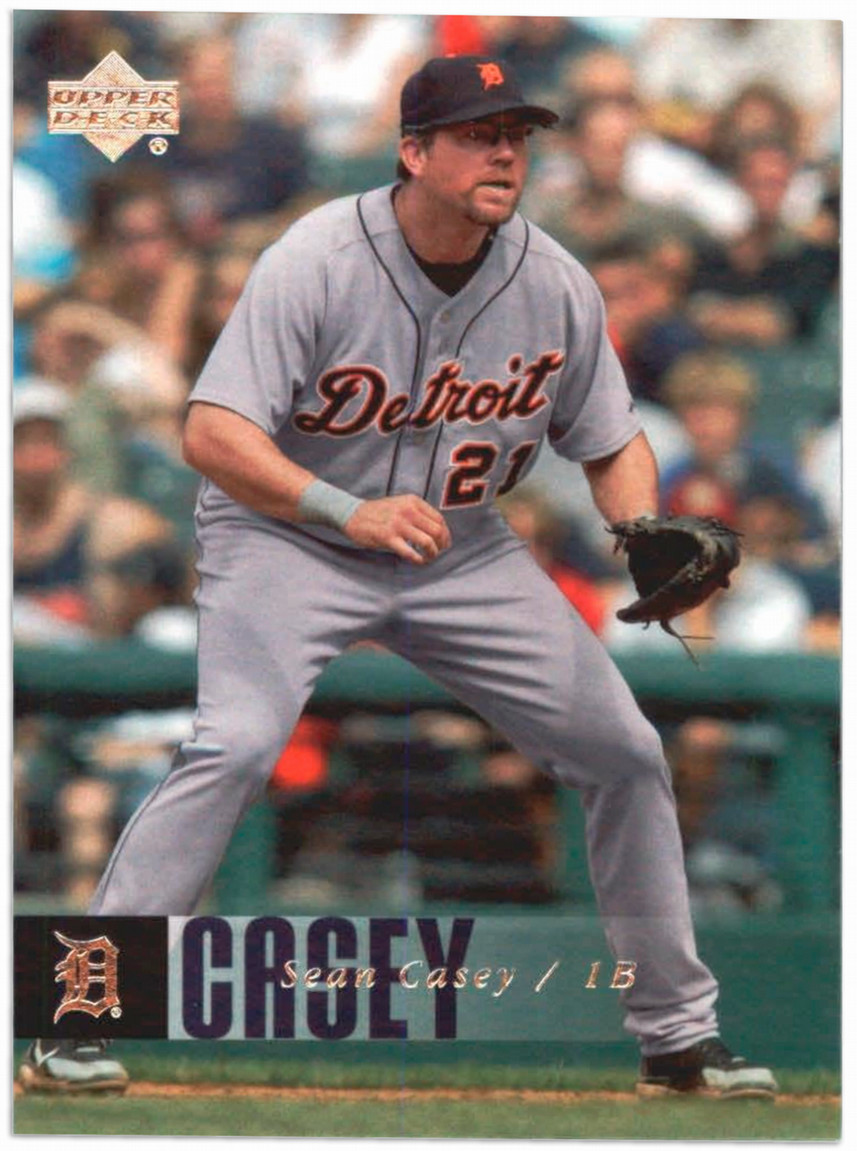 Sean Casey's baseball card from the Detroit Tigers.