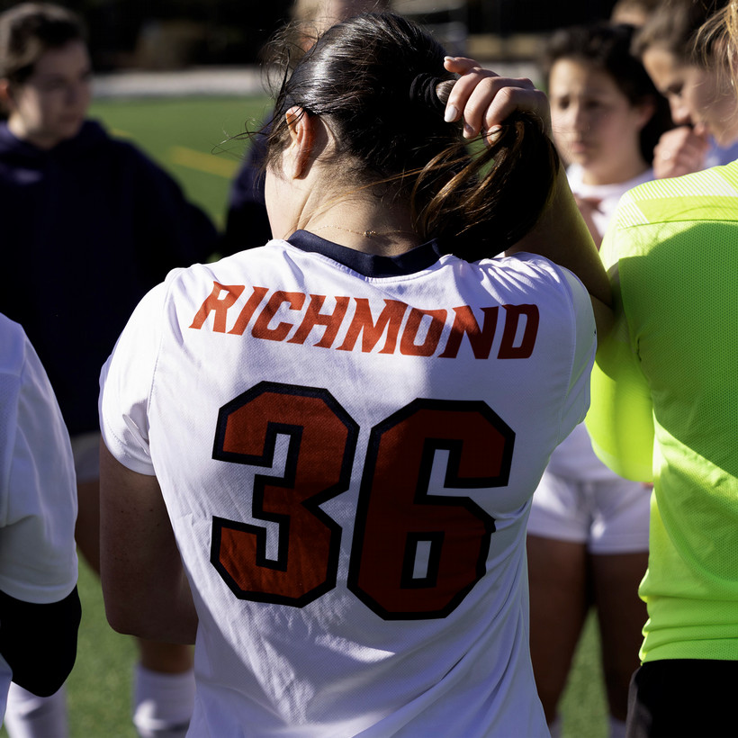 The back of a jersey with 