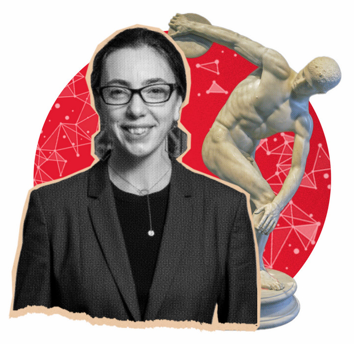 A collage featuring Megan Driscoll. 