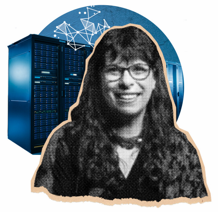 A collage featuring Mary Finley-Brooks.