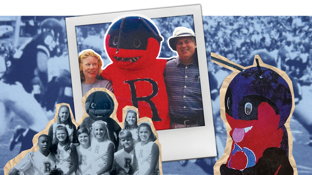 A collage featuring Webstur the mascot.