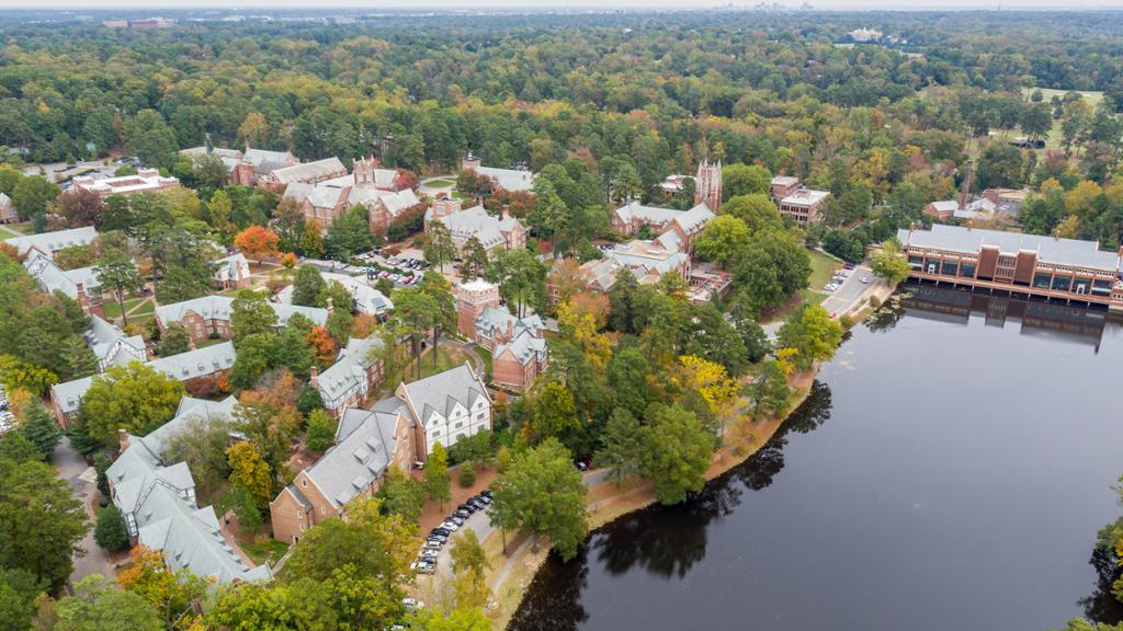Aerial view of campus
