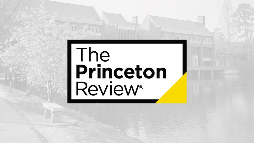 Princeton review logo over the Commons