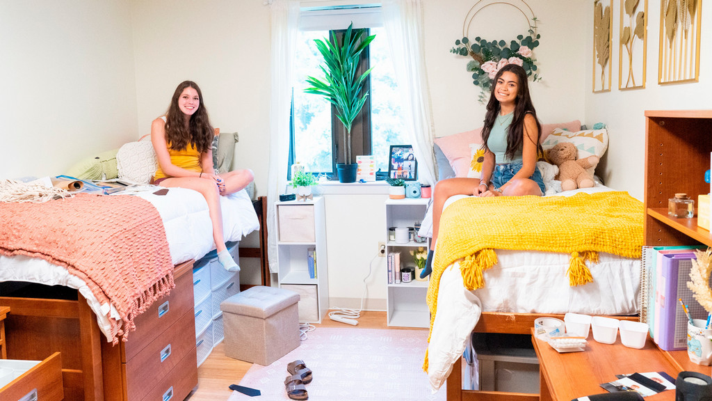 Residence hall room at University of Richmond