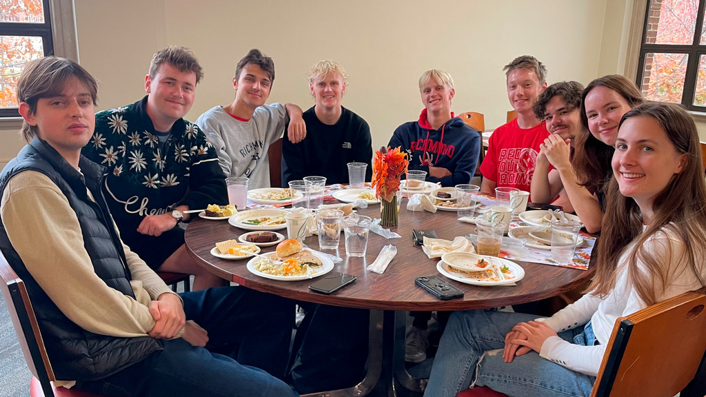 Thanksgiving dinner at University of Richmond