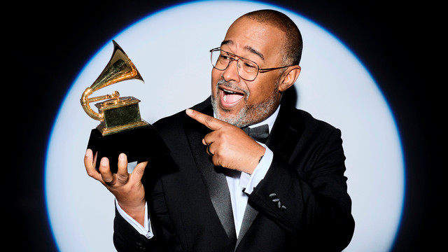 Mad Skillz with his Grammy Award