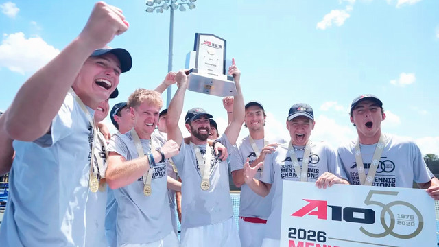 University of Richmond men's tennis team wins A-10 championship