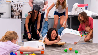 Students play in the Gottwald Games at the University of Richmond