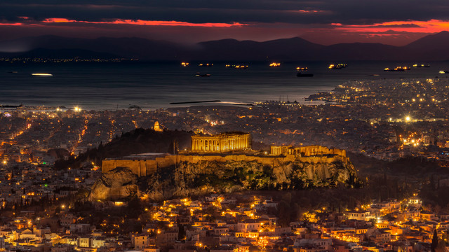 Acropolis at Dusk by Jordan Riedman