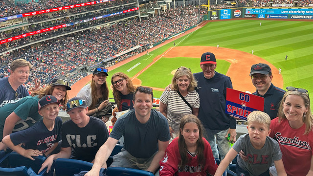University of Richmond alumni meet at Cleveland baseball game
