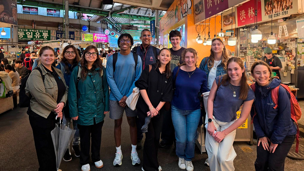 Prof. Monti Datta led the first University of Richmond study abroad to South Korea