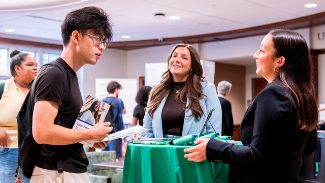 Students met with business partners at the Professional Selling Program kickoff at University of Richmond