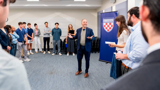 Chuck Todd meets with students at the University of Richmond