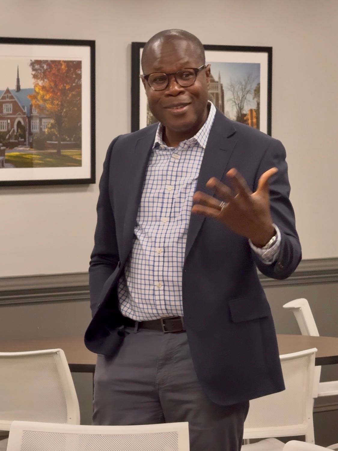 Fred Gatty, GC’16, speaking at the ChamberRVA Leadership Unscripted event