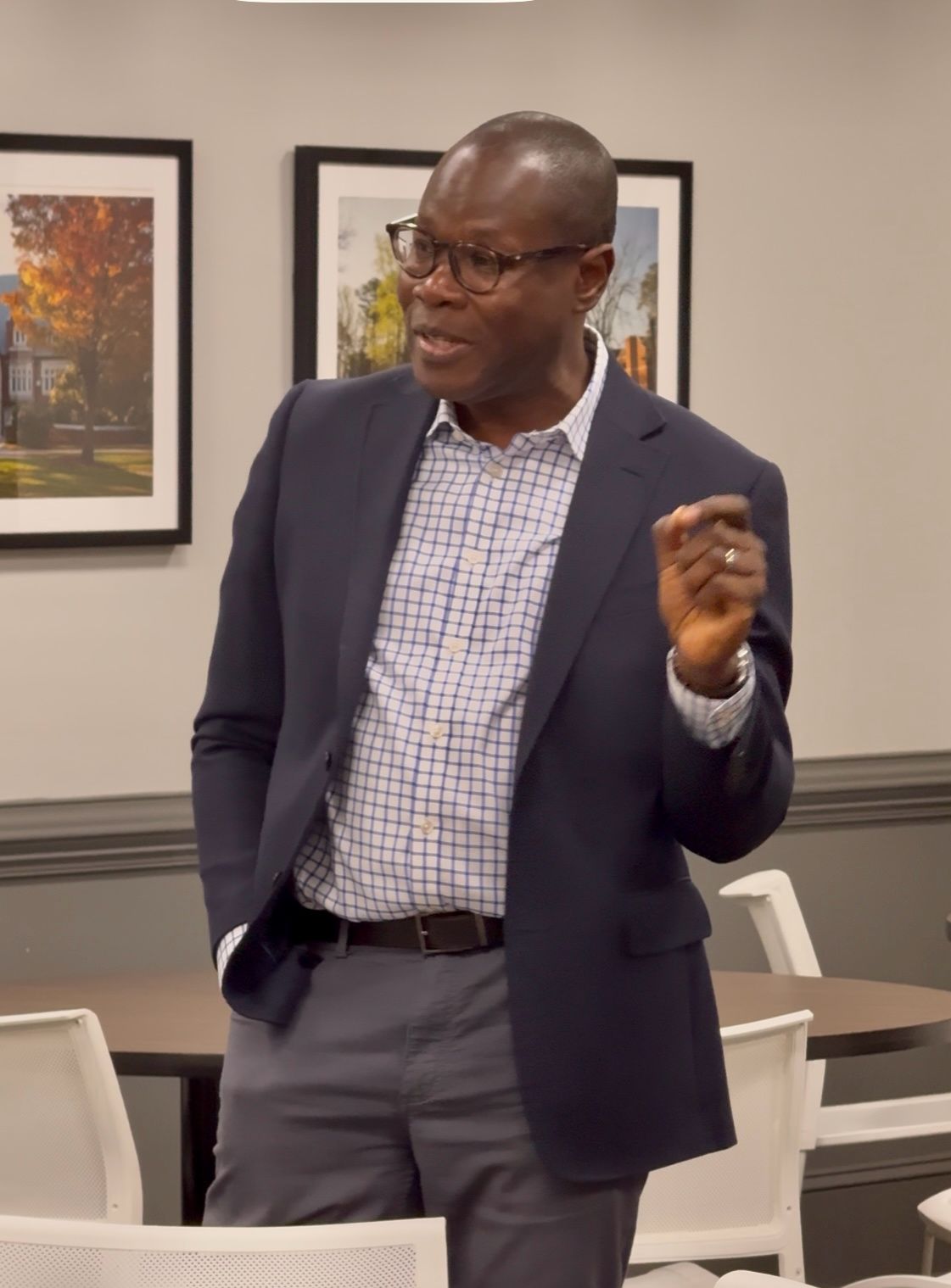 Fred Gatty, GC’16, speaking at the ChamberRVA Leadership Unscripted event
