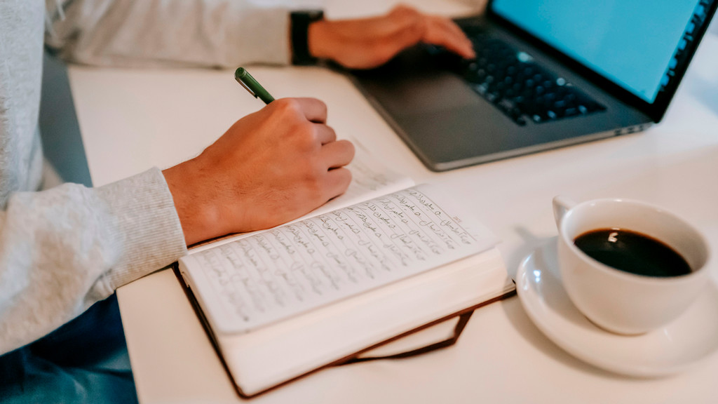 person writing