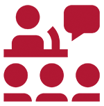 Graphic of a group presentation