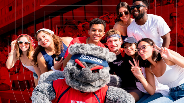 A collage featuring a mix of students at a football game with WebstUR.