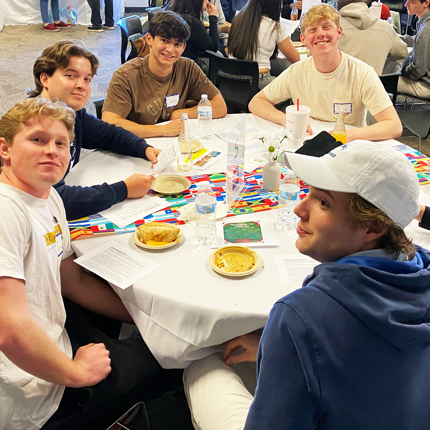 students playing trivia