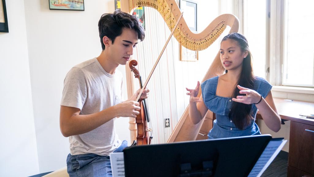 Music Students Practicing
