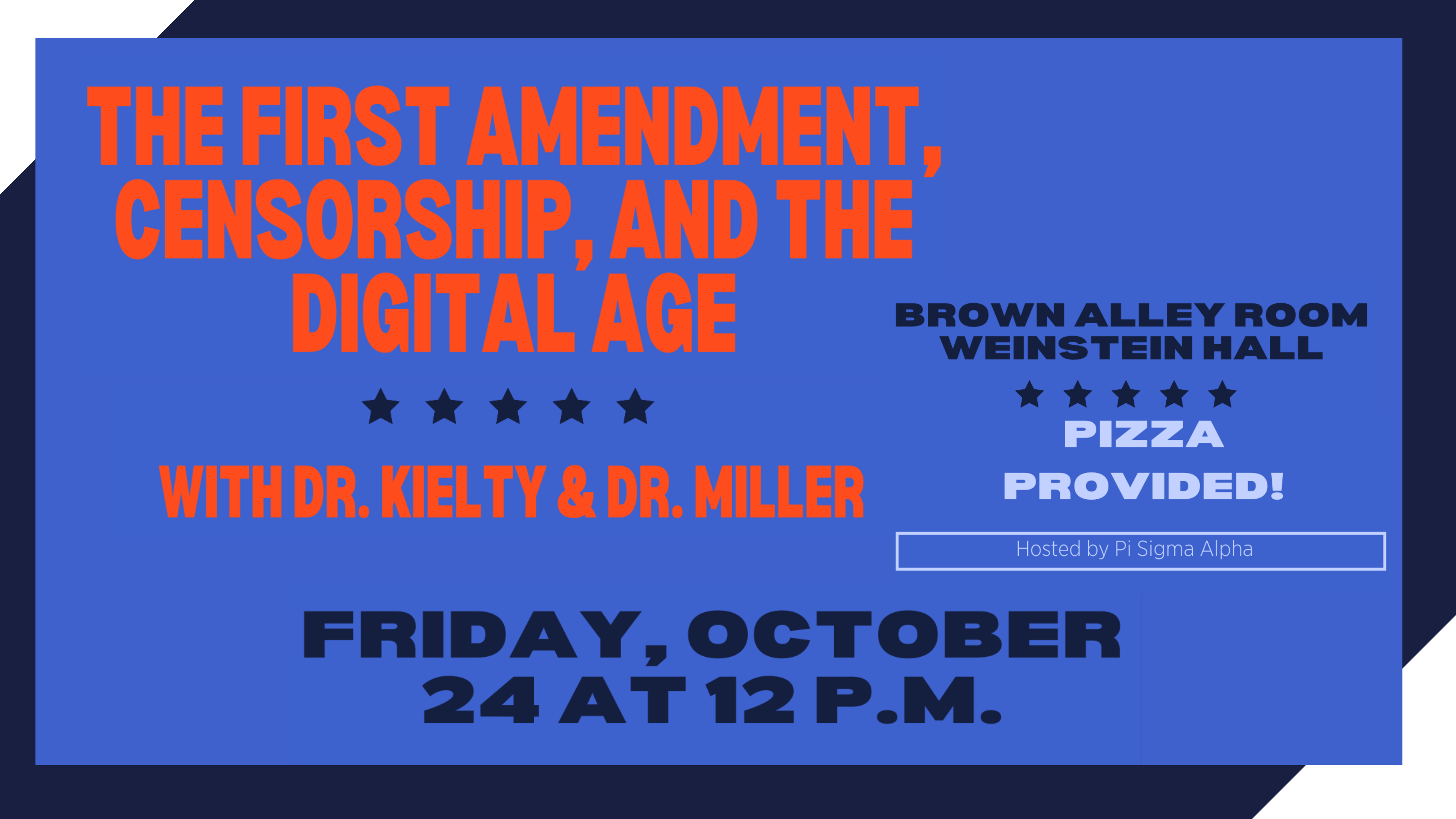 Pi Sigma Alpha First Amendment Poster