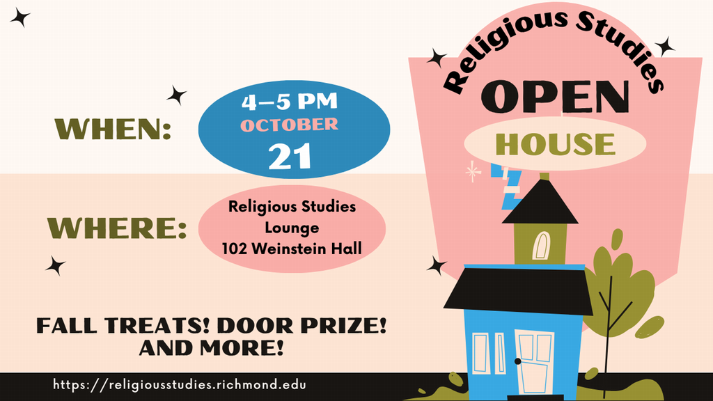 Mid-century Modern stlye announcing open house event