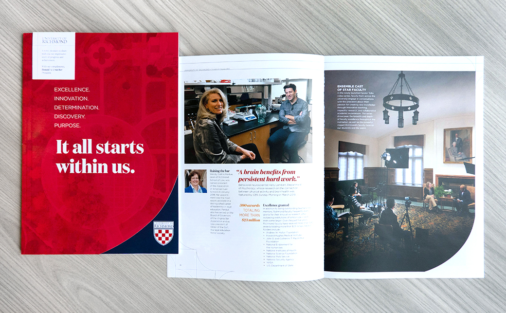 2020 President's Report cover and sample spread