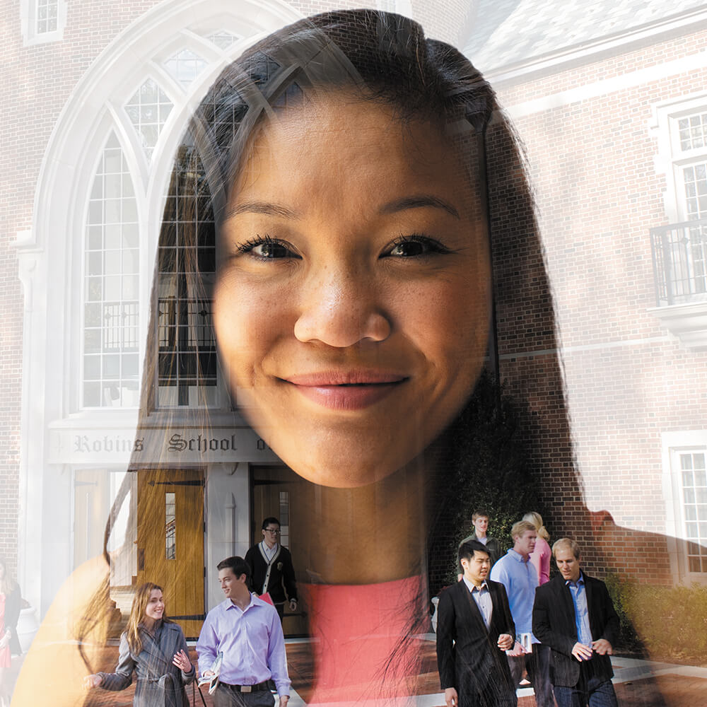 Student/Architecture Double Exposure
