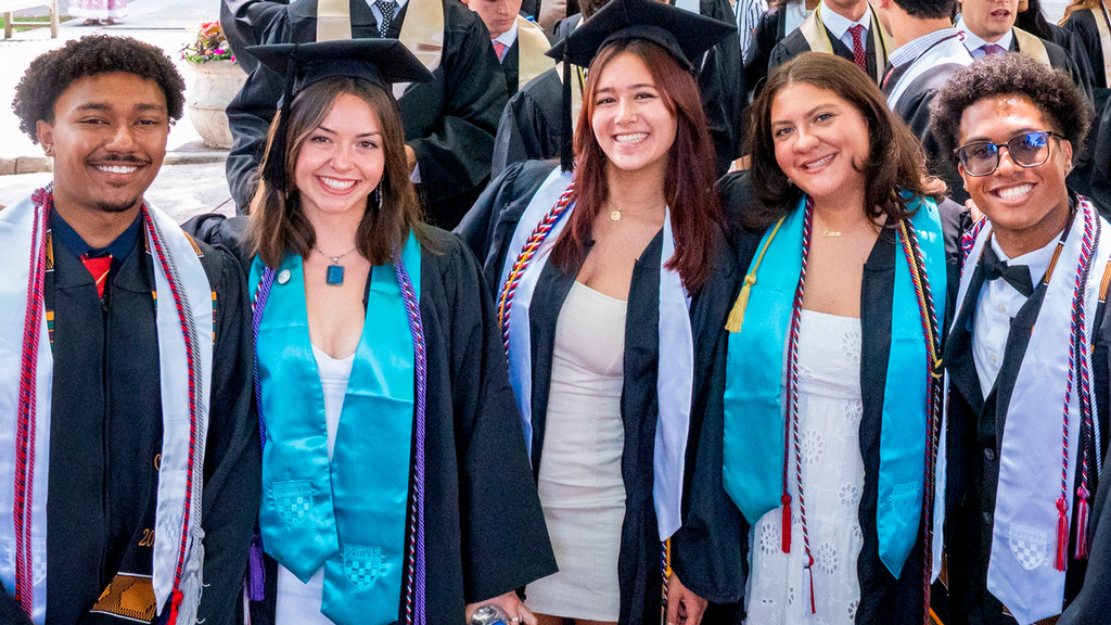 University of Richmond students at graduation