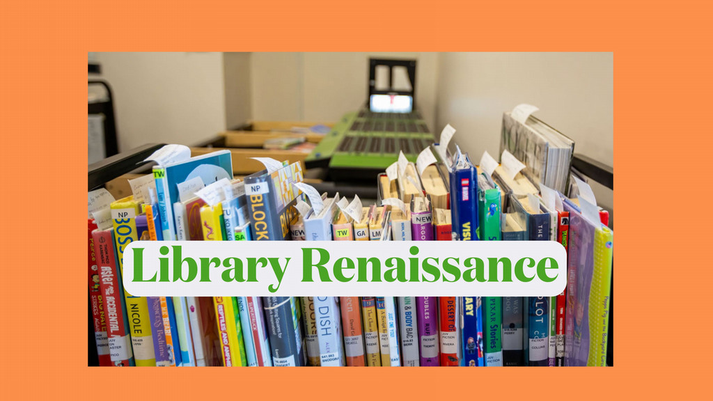 books on a rack in a library