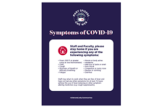 Staff and faculty symptom sheet
