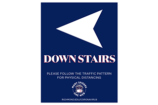 Arrow downstairs left