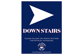 Arrow downstairs right
