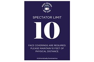 Athletics field spectator limits